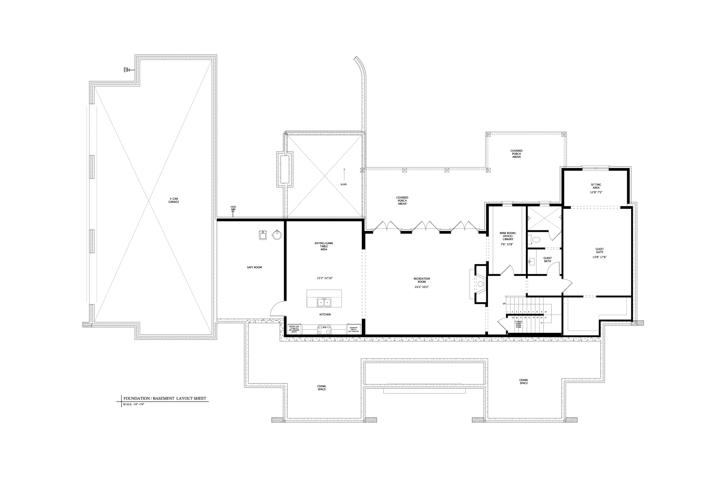 Portofino Lot 35 – Floor Plans (Basement)