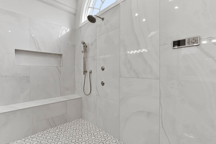 Custom Luxury Master Bath Remodel by Hafsa Building Group
