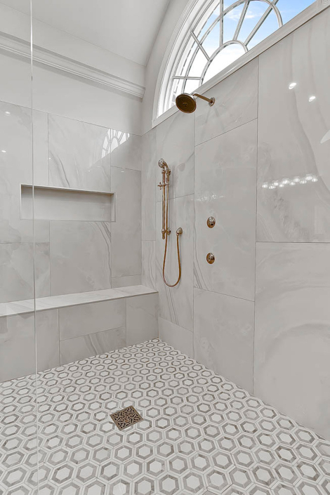 Custom Luxury Master Bath Remodel by Hafsa Building Group