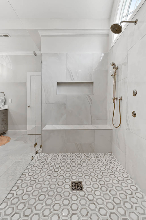 Custom Luxury Master Bath Remodel by Hafsa Building Group