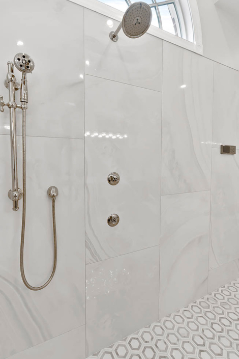 Custom Luxury Master Bath Remodel by Hafsa Building Group