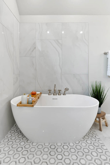 Custom Luxury Master Bath Remodel by Hafsa Building Group