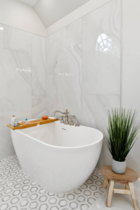 Custom Luxury Master Bath Remodel by Hafsa Building Group