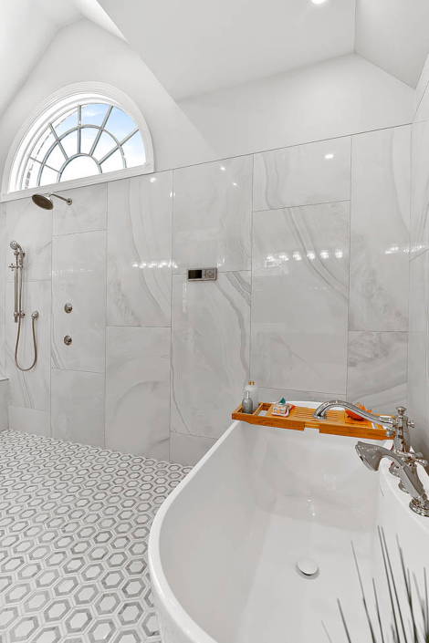 Custom Luxury Master Bath Remodel by Hafsa Building Group