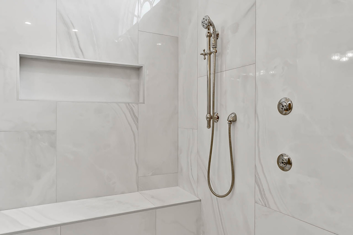 Custom Luxury Master Bath Remodel by Hafsa Building Group