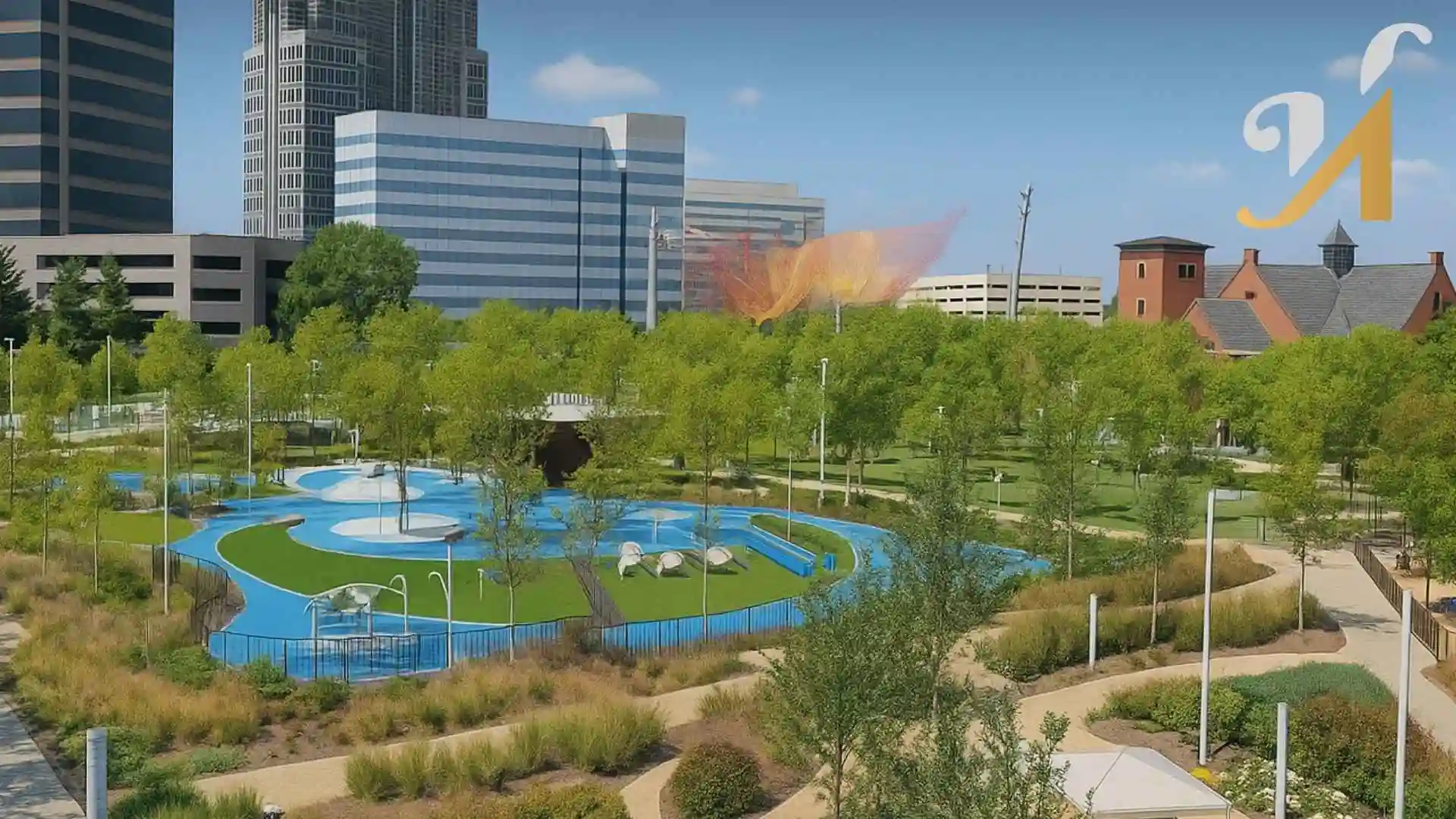 LeBauer Park @ Greensboro Downtown Parks, Gilford County NC, where Custom Homes are in demand